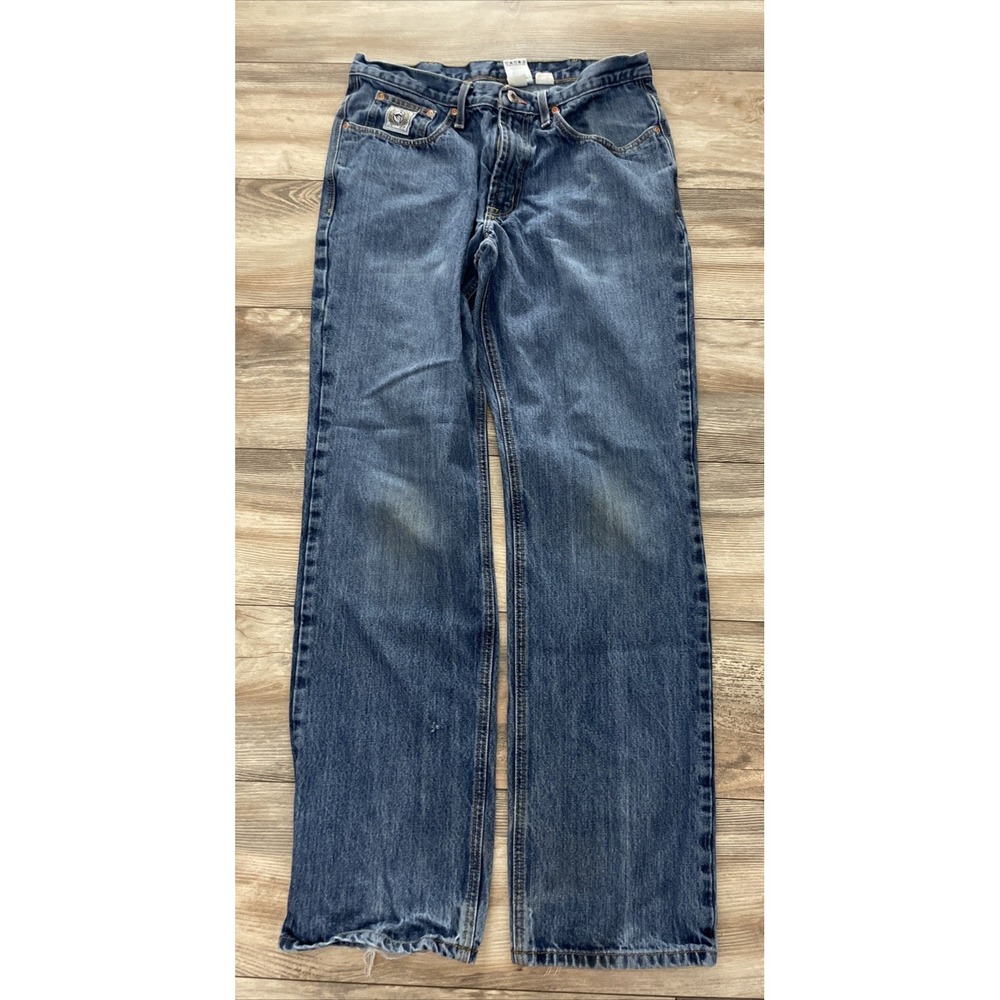 Cinch White Label Mens 34x34 Relaxed Fit Straight Leg Denim Jeans MB92834013
